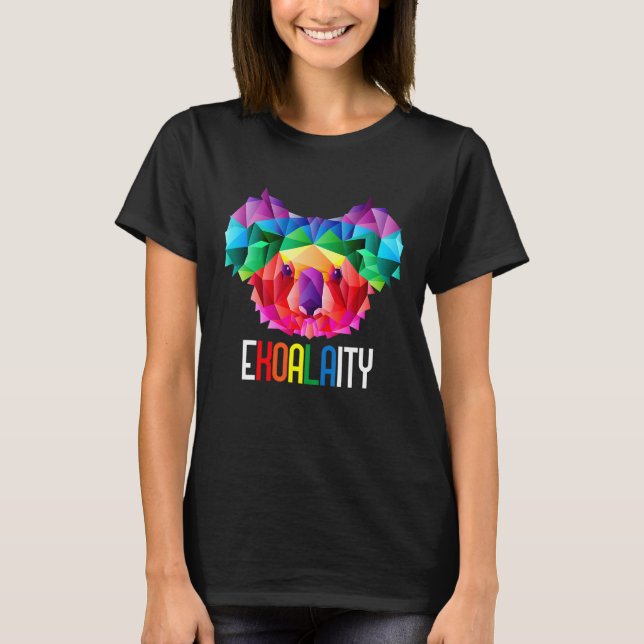 Koala Equality Human Rights Lgbt Rainbow Pun T-Shirt (Front)