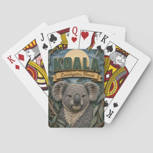 Koala Eucalyptus Forest POPCUT Poker Cards