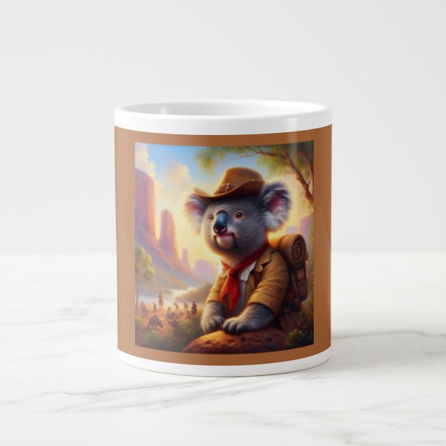 Koala Explorer Giant Coffee Mug (Front)