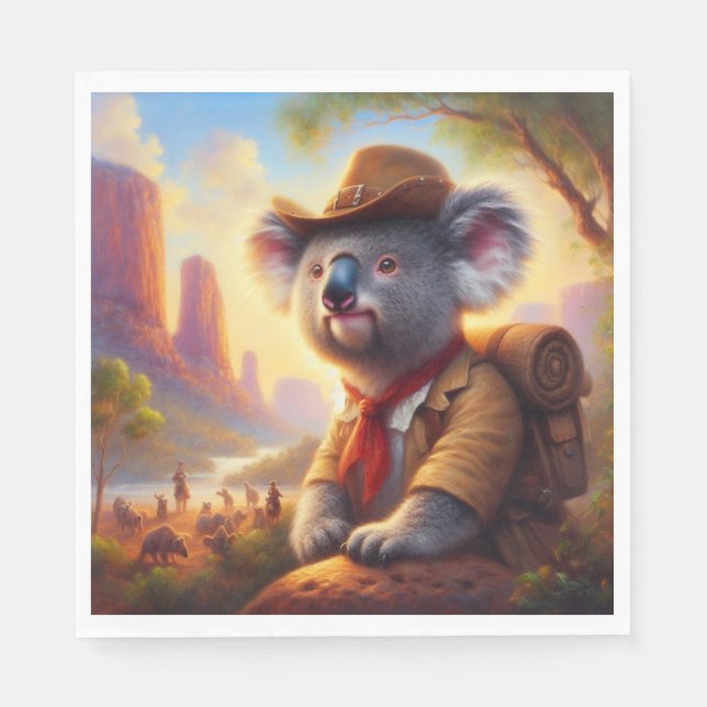 Koala Explorer Napkins (Front)