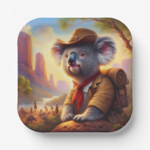 Koala Explorer Paper Plates