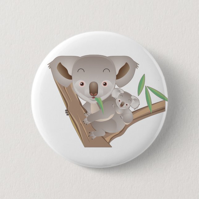 Koala Family Button (Front)