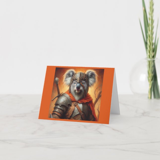 Koala Fantasy Warrior Card (Front)