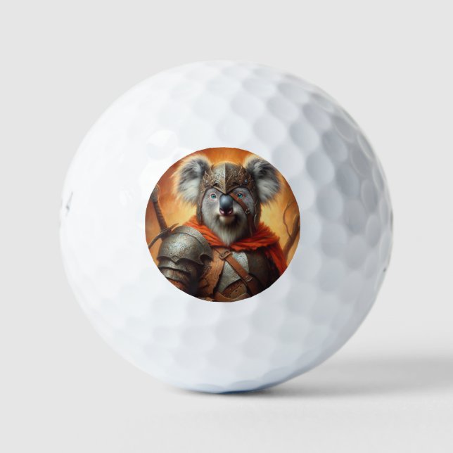 Koala Fantasy Warrior Golf Balls (Front)