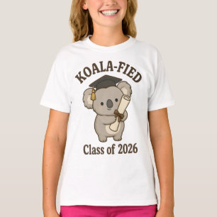Koala-fied Class of 2026 Cute Koala Graduation T-Shirt