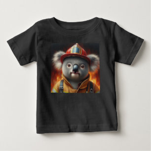 Koala Firefighter Baby T-Shirt