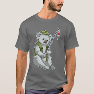 Koala Fisher Fishing rod Fishing T-Shirt