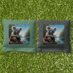 Koala Fishing Cornhole Bags