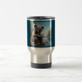 Koala Fishing Travel Mug