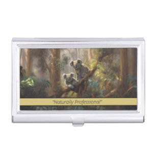 Koala Forest Dreams, custom Business Card Case