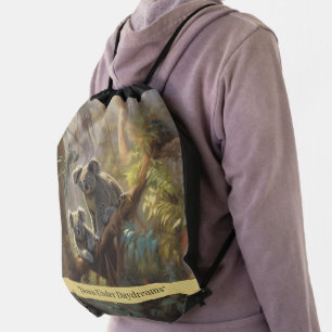 Koala Forest Dreams, custom  Drawstring Bag