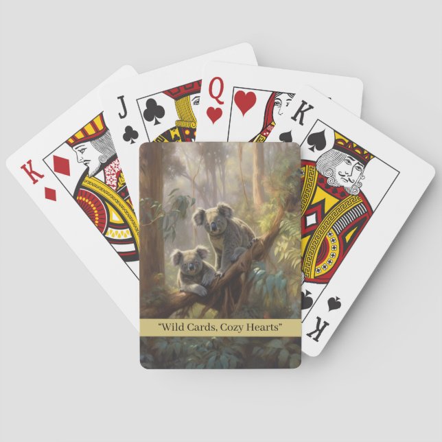 Koala Forest Dreams, custom  Poker Cards (Back)