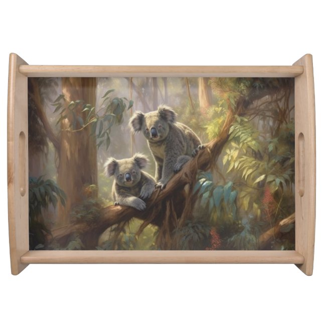 Koala Forest Dreams Serving Tray (Front)