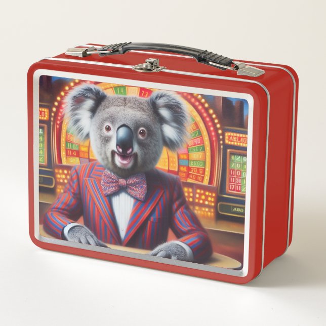 Koala Game Show Host Metal Lunch Box (Front)