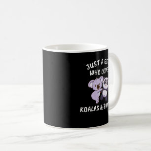 Koala Gift Women Panda Girls Cute Koala and Pandas Coffee Mug