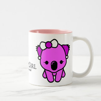 Koala Girl Two-Tone Coffee Mug