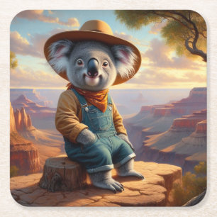 Koala Grand Canyon Square Paper Coaster