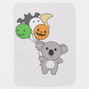 Koala Halloween Balloons For Kids Cute Koalas Baby Blanket