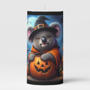 Koala Halloween Costume Pillar Candle