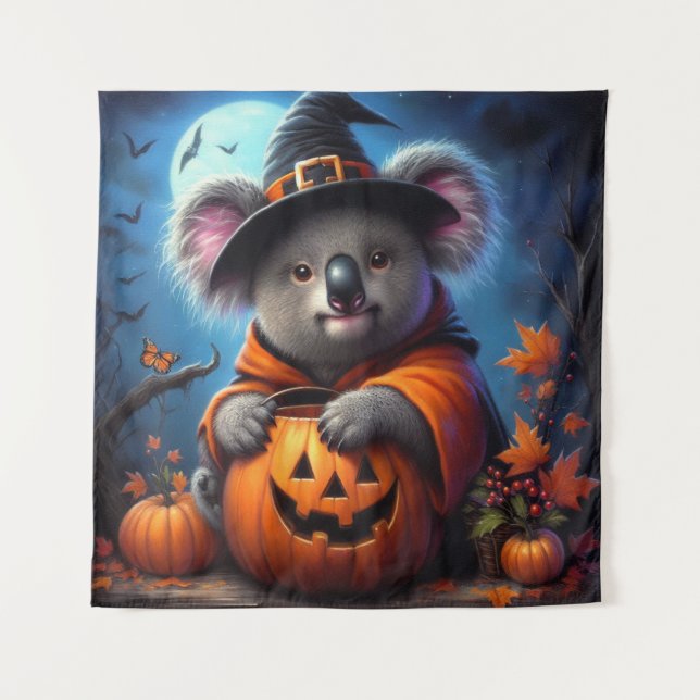 Koala Halloween Costume Tapestry (Front)