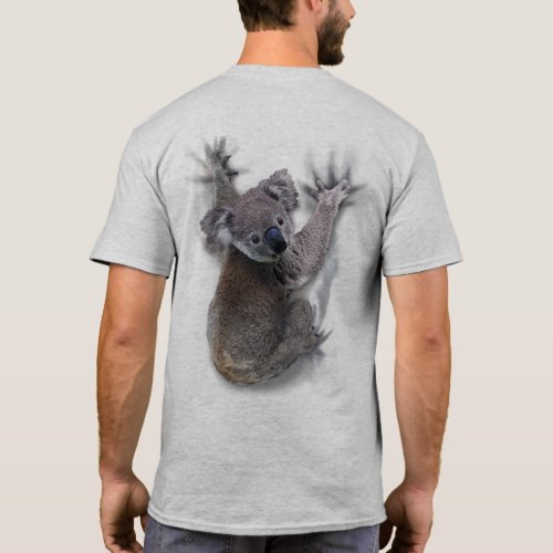 Koala Hang On Back Cute Bear Australia Animal T_Shirt