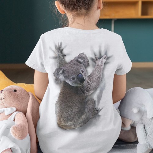 Koala Hang On Back Cute Bear Australia Animal T_Shirt