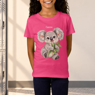  Koala Holding Eucalyptus Leaves Personalized T-Shirt
