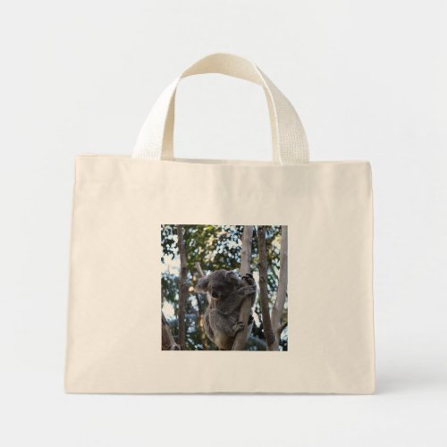 Koala in Eucalypt tree on Gold Coast Australia Mini Tote Bag