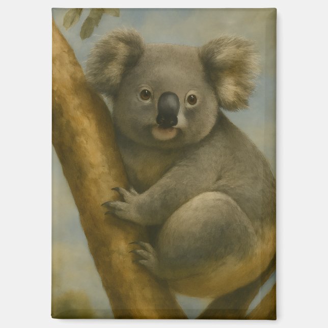 Koala in Quiet Light Magnet (Front)