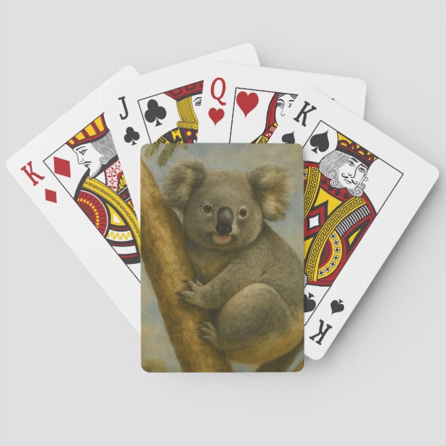 Koala in Quiet Light Poker Cards (Back)
