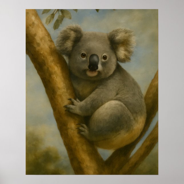 Koala in Quiet Light Poster (Front)