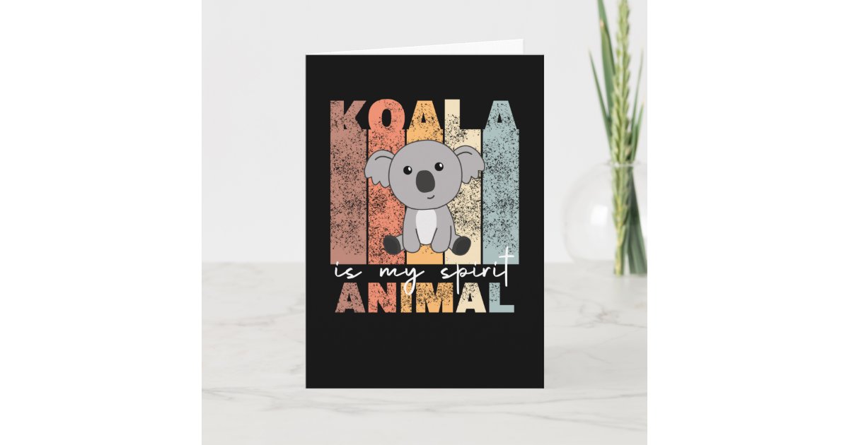 Koala Is My Spirit Animal - Sweet Koalas Vintage Card | Zazzle