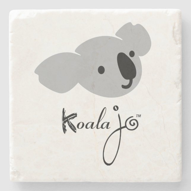 Koala Jo Marble Stone Coaster (Front)
