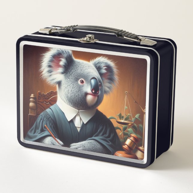 Koala Judge Metal Lunch Box (Front)