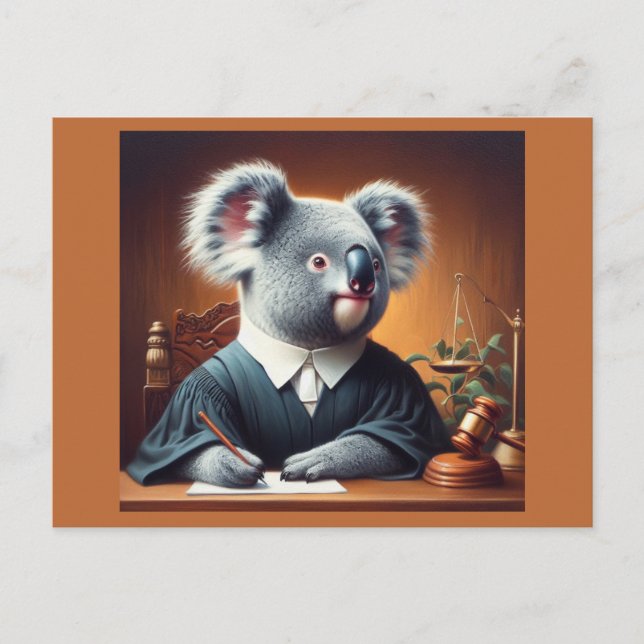 Koala Judge Postcard (Front)
