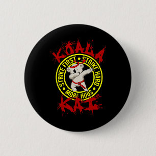 Koala Kai Funny Karate Ninja Dojo Koala Hug More A Button