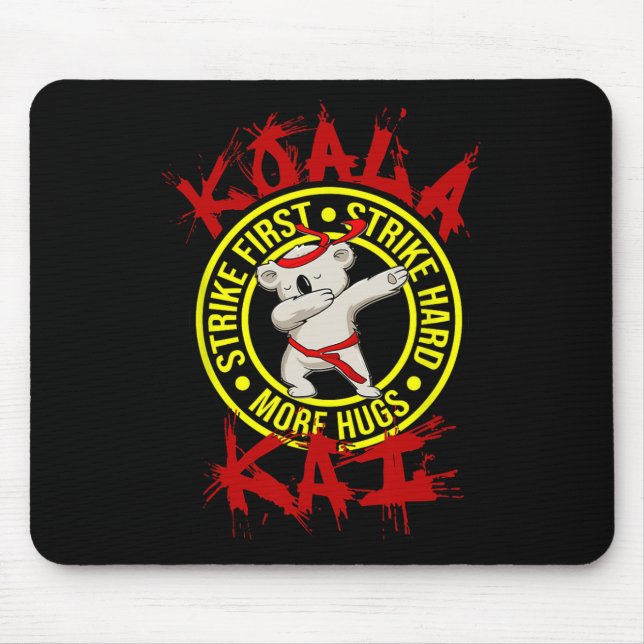 Koala Kai Funny Karate Ninja Dojo Koala Hug More A Mouse Pad (Front)