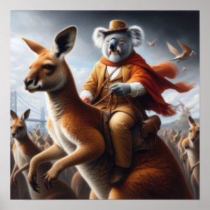 Koala Kangaroo Rider Poster