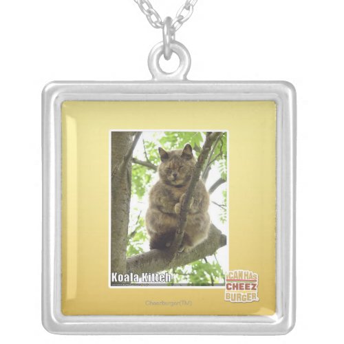 Koala Kitteh Silver Plated Necklace