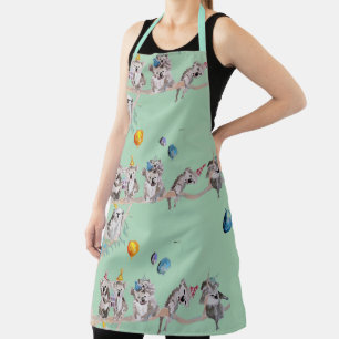 Koala Koala's Birthday Party Green Animal Apron