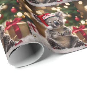 "Koala Kris Kringle: Christmas Down Under" Wrapping Paper