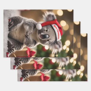 "Koala Kris Kringle: Christmas Down Under" Wrapping Paper Sheets