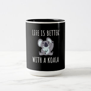 Koala - Life Is Better With A Koala Two-Tone Coffee Mug