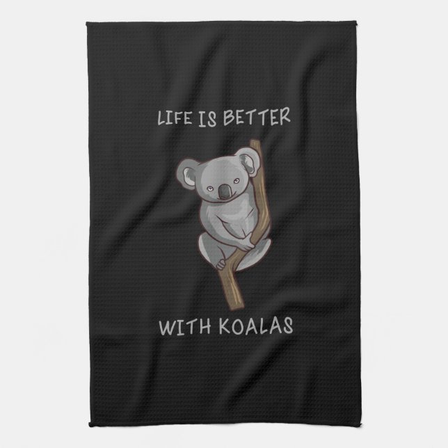 Koala - Life Is Better With Koalas Kitchen Towel (Vertical)