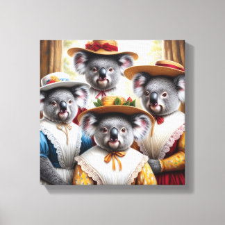 Koala Little Women Canvas Print