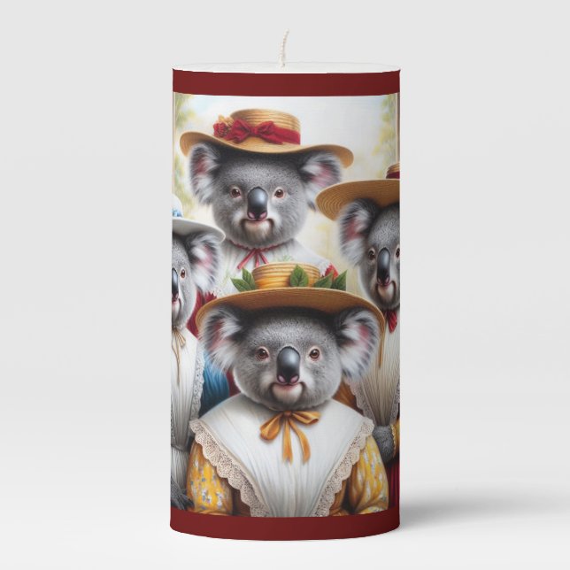 Koala Little Women Pillar Candle (Front)