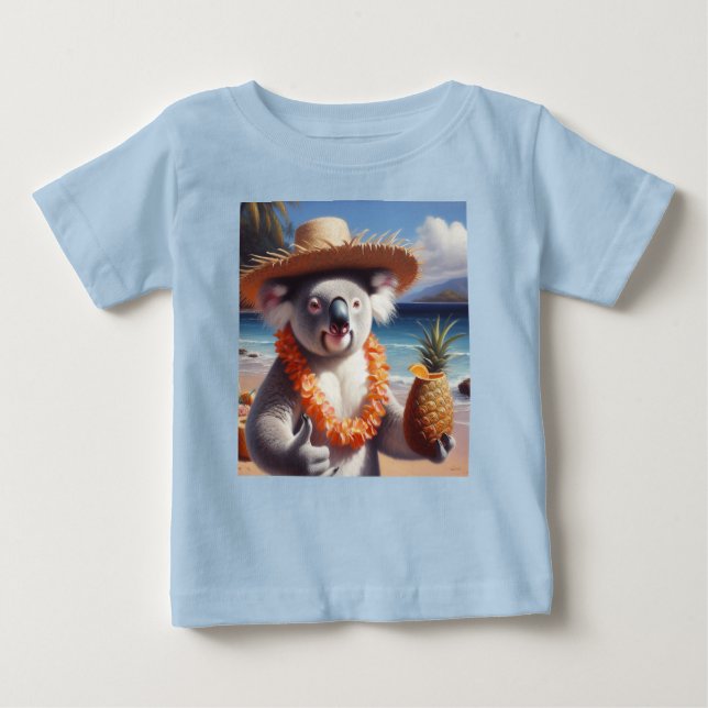 Koala Luau Baby T-Shirt (Front)