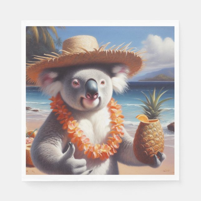 Koala Luau Napkins (Front)