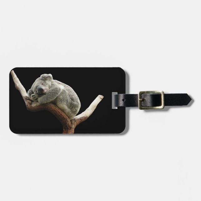 Koala luggage name tag (Front Horizontal)