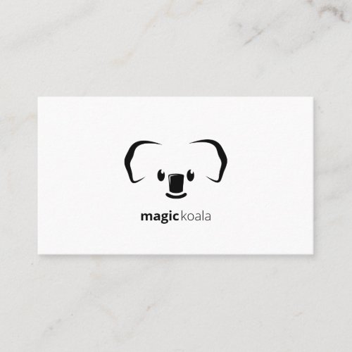 Koala Magic Modern Cute Animal Business Card